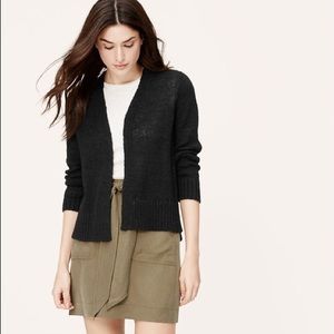 Loft Black Petite Cardigan